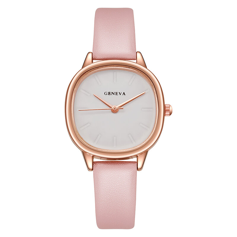 Foreign trade popular niche new women's watch simple quartz leather watch gift leisure watch