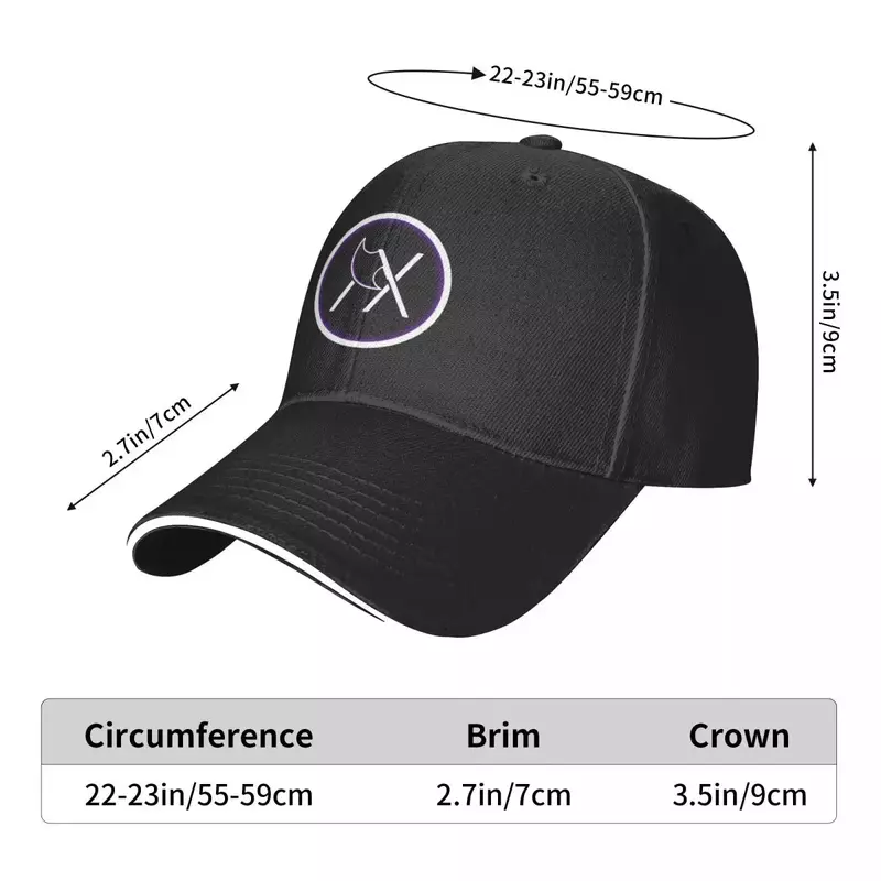ohh Ataraxia Logo w/ Purple Glow Baseball Cap Military Tactical Cap Brand Man cap For Man Women's