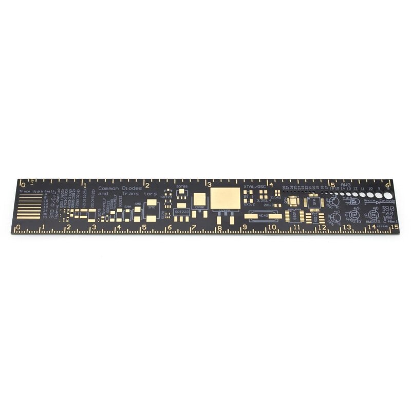 PCB Ruler For Electronic Engineers For Geeks Makers For Fans PCB Reference Ruler PCB Packaging Units v2-6 I72