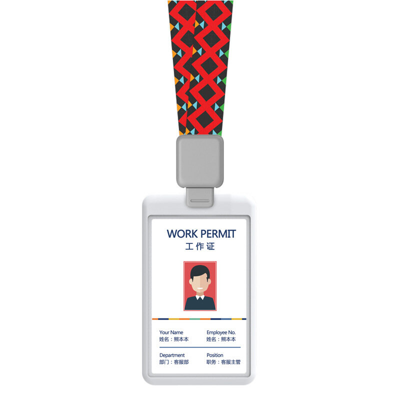 Hoge Kwaliteit Id Card Set Mouw Houder Badge Case Student Creative Badge Clear Bank Credit Card Clip Badge Houder Accessoires