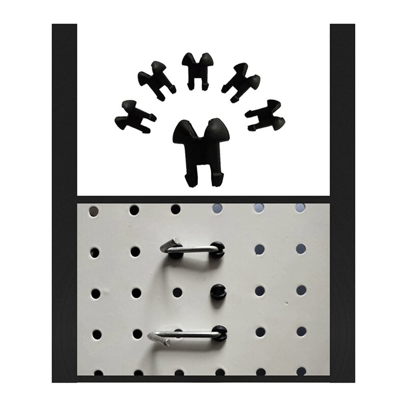 Peg Board Hook Locks,120pc Peg Board Locks Peghook Stopper zum Anhalten des Herunterfallens von Haken für 1/8in Peg Board Hooks