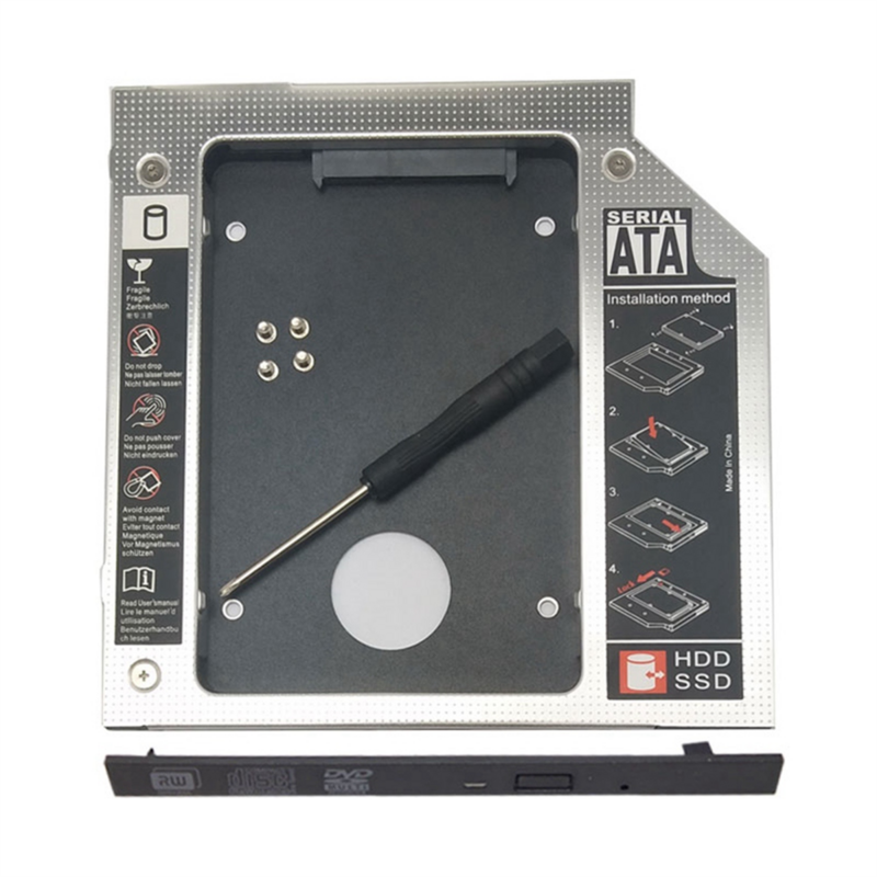 Deuxième disque dur SATA SSD ultra mince, baie optique, 9.0mm