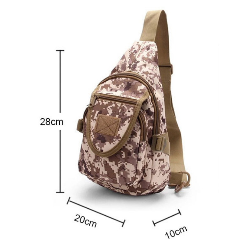 Chihage tas berkemah luar ruangan portabel, tas dada berburu olahraga mode kantung militer kualitas tinggi taktis uniseks
