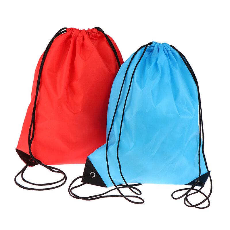 Drawstring Backpack Nylon Foldable Sports Gym Drawstring Tote Bag pack Sack For Men Women