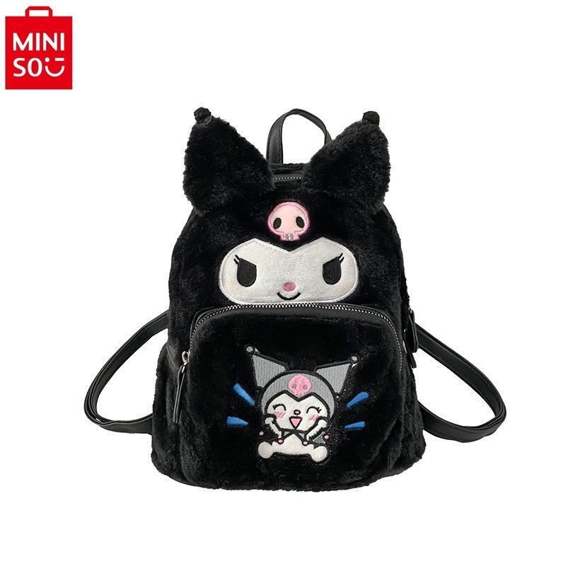 MINISO Sanrio 2024 Новый мультяшный Hello Kitty Студенческая плюшевая сумка Детский рюкзак подарок на день рождения