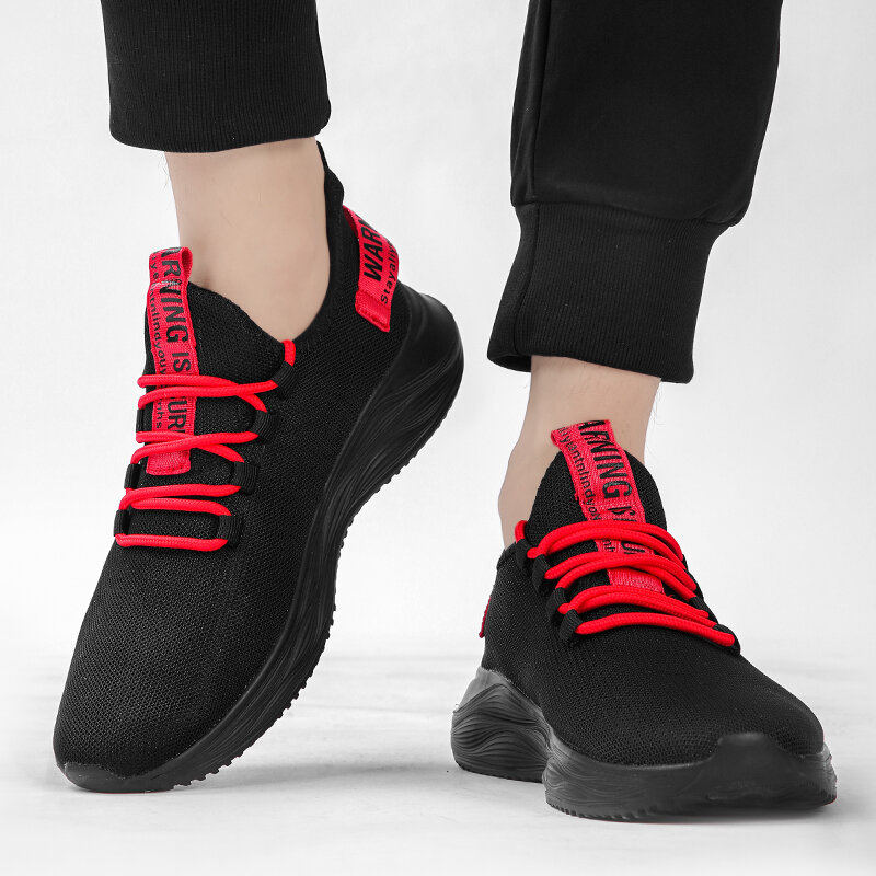 Кроссовки дышащие сетчатые для мужчин и женщин, Повседневная летняя обувь для тренировок и бега, на шнуровке, с подушкой, большие размеры 36-46
