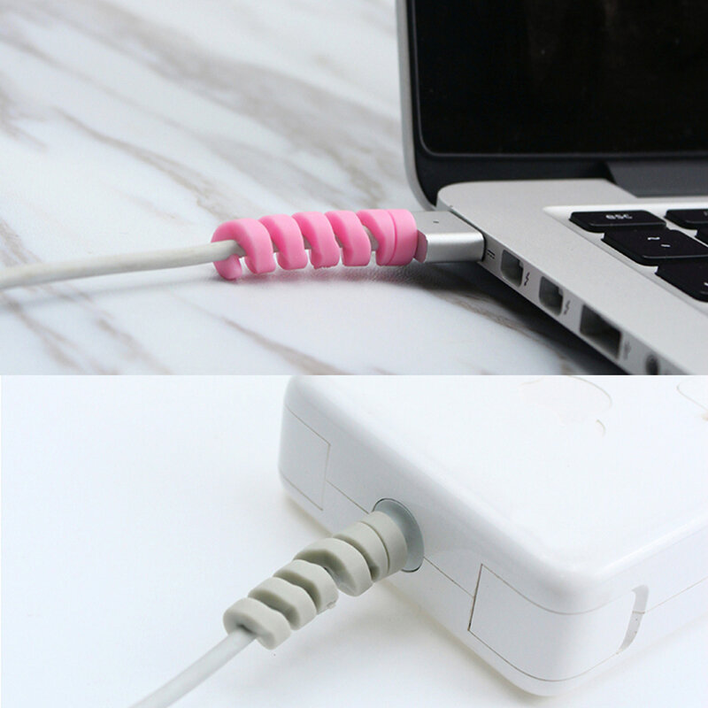 1/2/4/10pcs New Plastic Charging Cable Protector Saver For iPhone 8 X  USB Charger Cable Cord USB Earphone Cover
