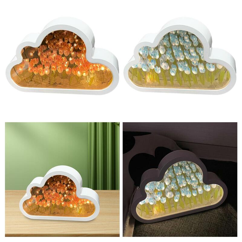 DIY Clouds Night Light, Bedside Lamp, Handmade Table Lamps for Desktop Bathroom