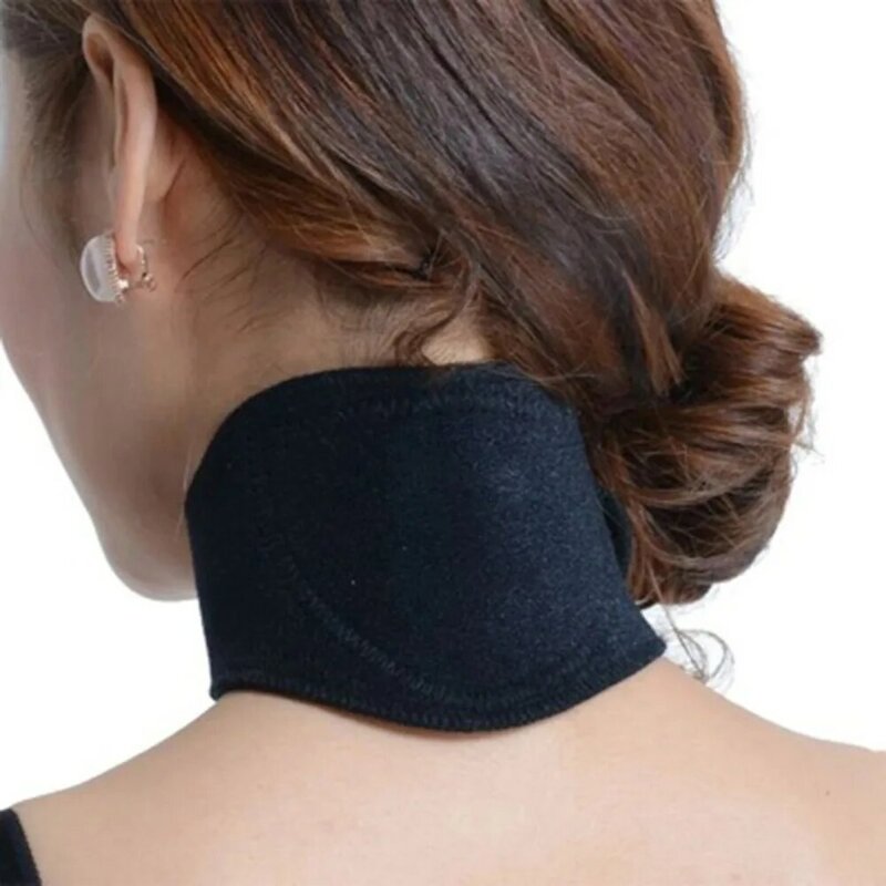 Cintura per il collo tormalina terapia magnetica autoriscaldante cintura avvolgente per il collo tutore per alleviare il dolore Vertebra cervicale proteggi l'assistenza sanitaria