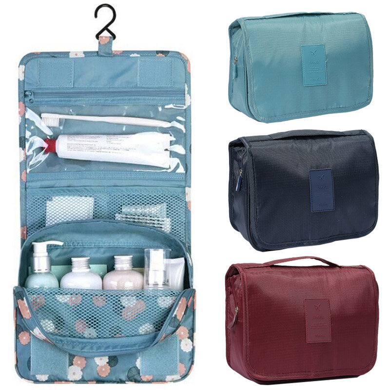 Men Women Bathroom Make Up Bag Hanging Travel Storage Bags Waterproof Beauty Cosmetic Bag Personal Makeup Bags Wash Organizer