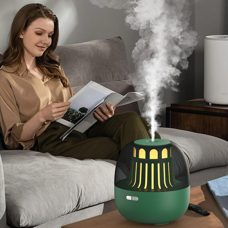 다채로운 분위기 램프 아로마 에센셜 오일 스프레이 아로마 테라피 기계 가습기, 가정 침실 사무실 공기 청정기