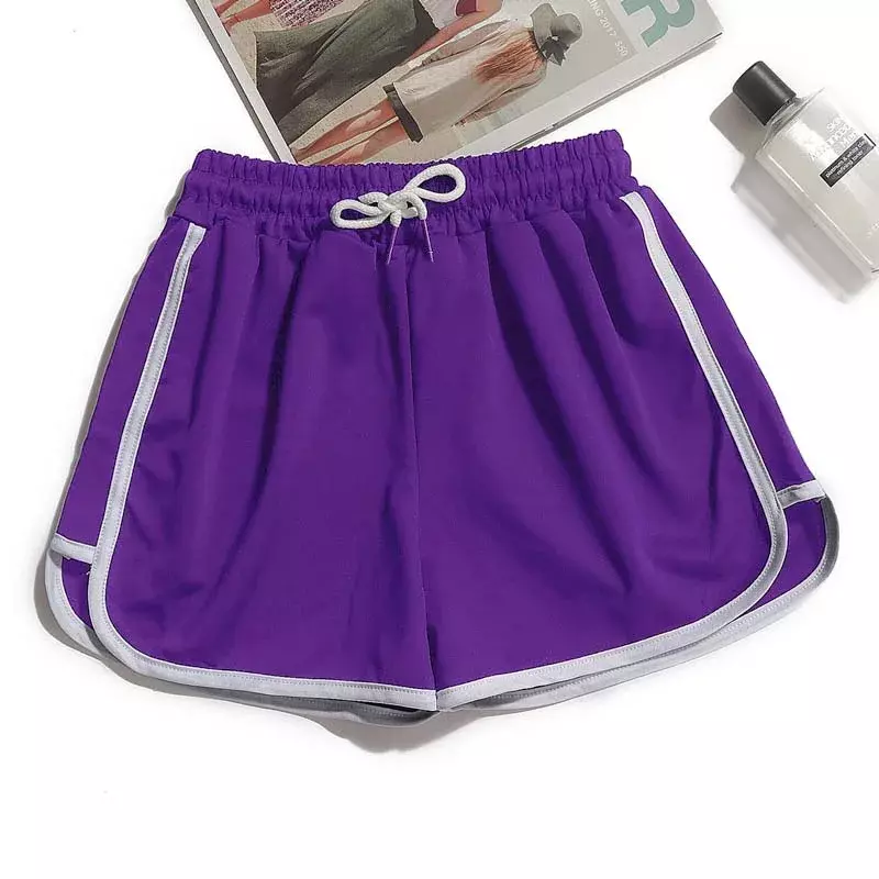 Letnie spodnie w stylu Casual damskie dziewczęce szorty Streetwear damskie Fitness sportowe do biegania oddychające Plus rozmiar krótkie spodnie
