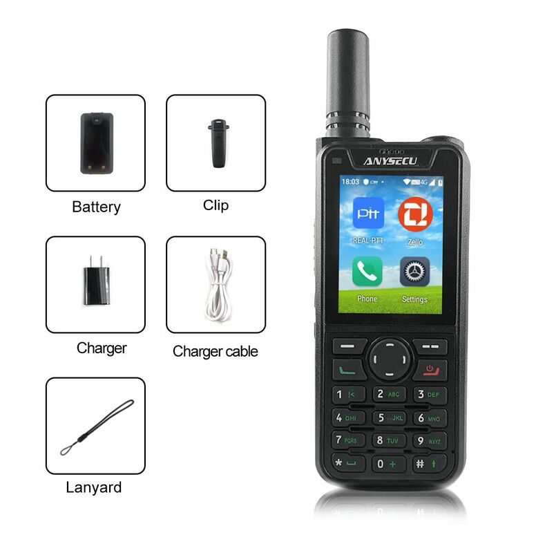 Anysec- Radio de red 4G T59, teléfono móvil con Android 9,0, WIFI, GPS, LTE/WCDMA/GSM, funciona con Zello REAL-PTT
