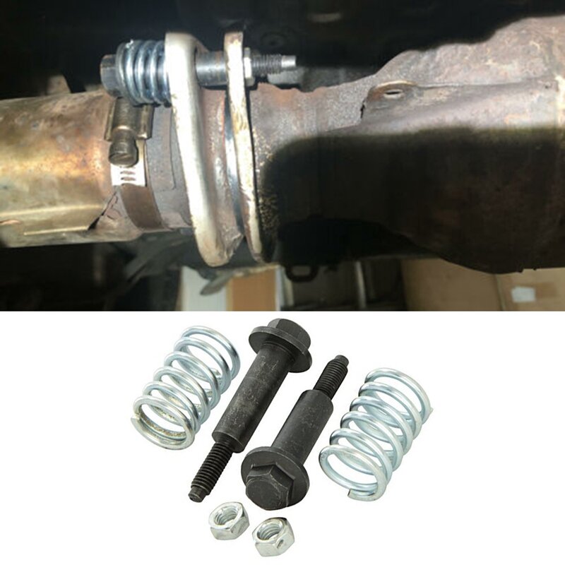 Universal Exhaust Bolts And Spring Stud Nut Kit 35129 Fix Repair Kit Muffler