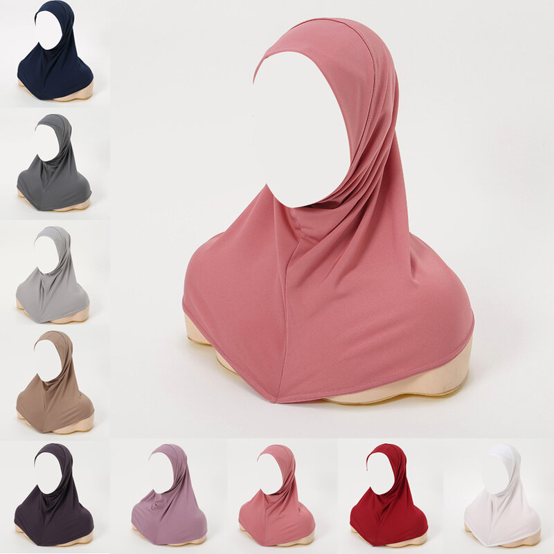 Hijab muçulmano Inner Cap para Mulheres, Hijab Interior, Cachecol, Turbante, Véu, Jersey, Lenço, Moda, Senhoras