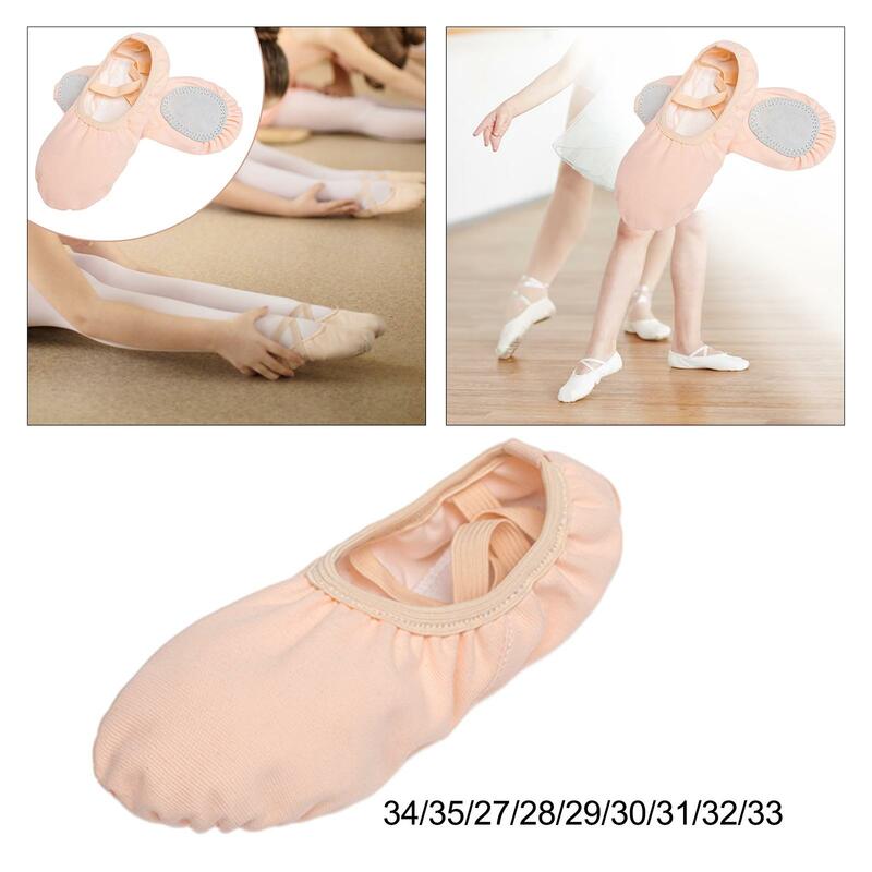 Zapatos de Ballet elásticos y transpirables para mujer y niña, zapatillas de animadora, zapatillas de gimnasia para actuaciones, zapatos de baile