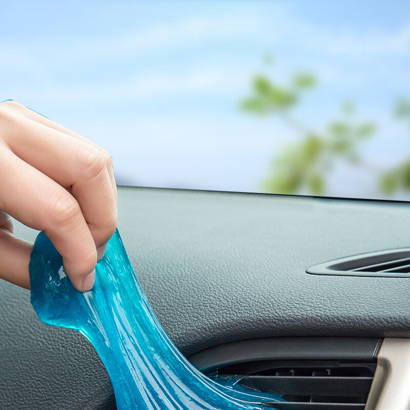 Kolor losowy wysokiej wydajności usuwania kurzu żel do wnętrza samochodu czyste błoto powietrze wylot deski rozdzielczej środek do czyszczenia kurzu kleju