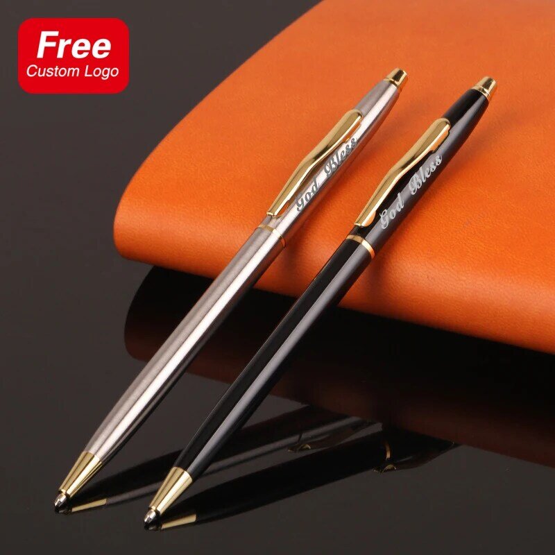 Customized Business Simple Ballpoint Pen Advertising Personalized Engravable Name Wedding Gift Office Supplies School Stationery