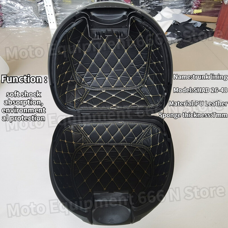 For SHAD SH59X SH26 SH29 SH33 SH34 SH39 SH40 SH45 SH48 Tail Case Trunk Case Liner pad Luggage Box Inner Container Lining pad