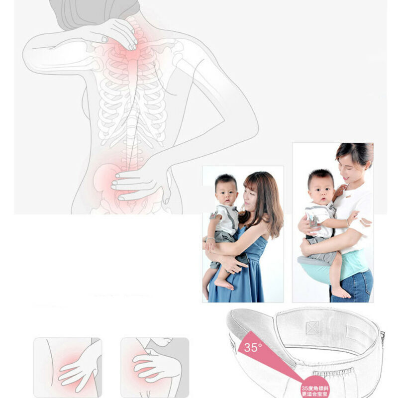 حامل الطفل الخصر البراز مشوا شيالة بيبي عقد حزام خصر على ظهره حزام هيبسيت الاطفال مقعد الورك الرضع