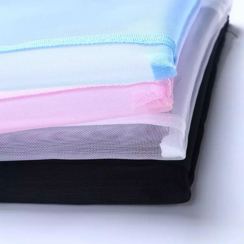 Transparent Sichtbar Nylon Mesh Tasche Make-Up Kosmetische Lagerung Tasche Schule Büro Datei Zipper Tasche Student Bleistift Test Papier Veranstalter