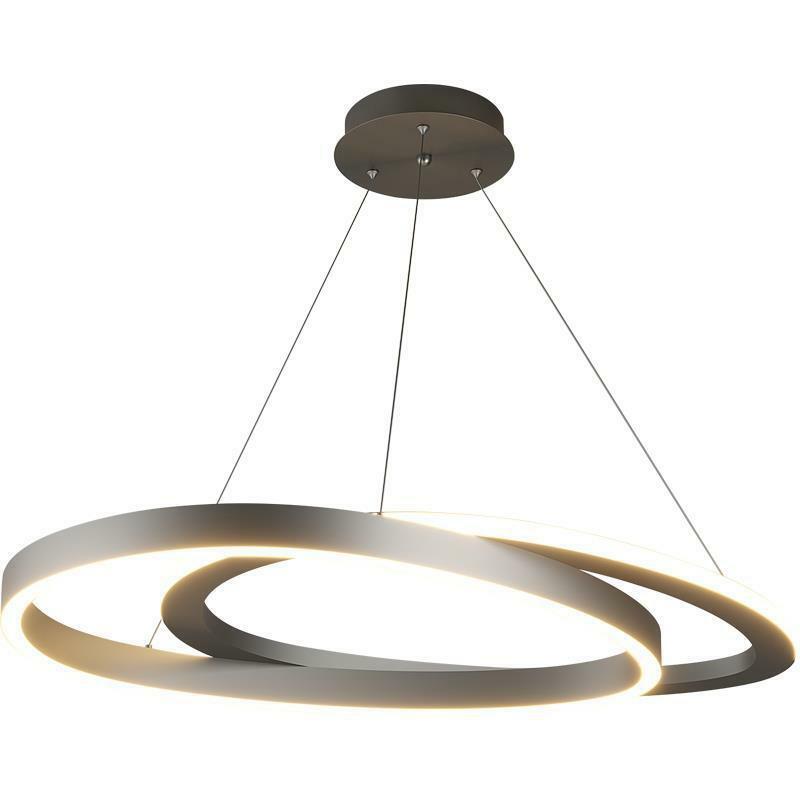 Люстра для гостиной, простой в стиле постмодерн в форме кольца, дизайнерский роскошный минималистический креативный светильник для спальни