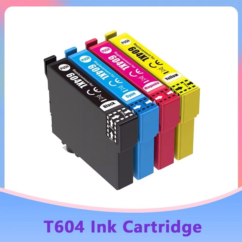 T604XL Compatible Ink Cartridge For Epson XP-2205 3200 3205 4200 4205 WF-2910 2930 2935 2950DWF printer 604XL E604 T604