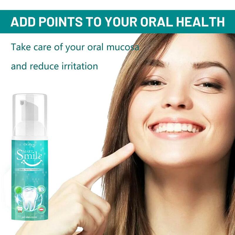 تنظيف الأسنان موس لإزالة البلاك والبقع ، إصلاح اللثوية ، رغوة معجون الأسنان ، تبييض الأسنان ، نظافة الفم ، التنفس المنعش ، Y0B0
