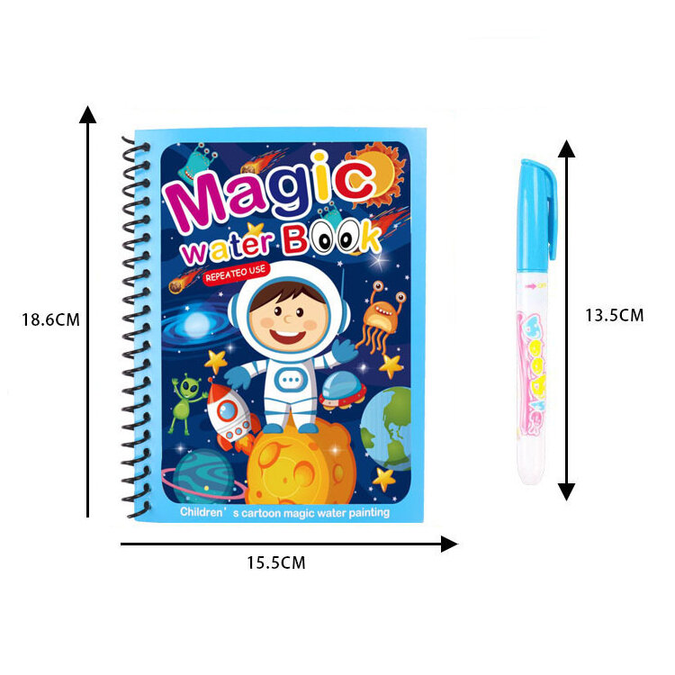 NEW Kids Magic Water Drawing Books libri da colorare pittura giocattoli per bambini compleanno natale regalo di capodanno per ragazzi e ragazze