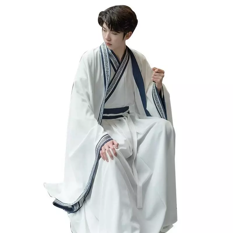 Мужское традиционное платье Hanfu в китайском стиле династии Мин, мужское кимоно для косплея