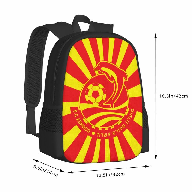 Ashdod FC Travel Laptop Backpack, Business College School Computer Bag, presente para homens e mulheres