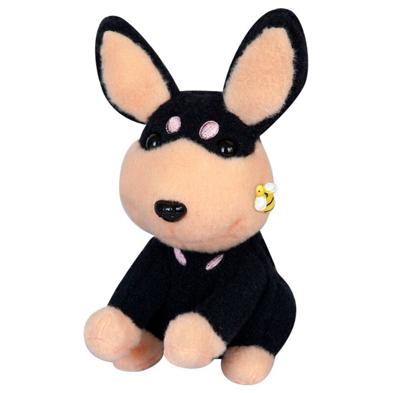 Learn To Talk Electric Bee Dog Plush Toy Black Dog Recording Stung By Bees Dog Syuffed Toys Bee Dog Can Bark