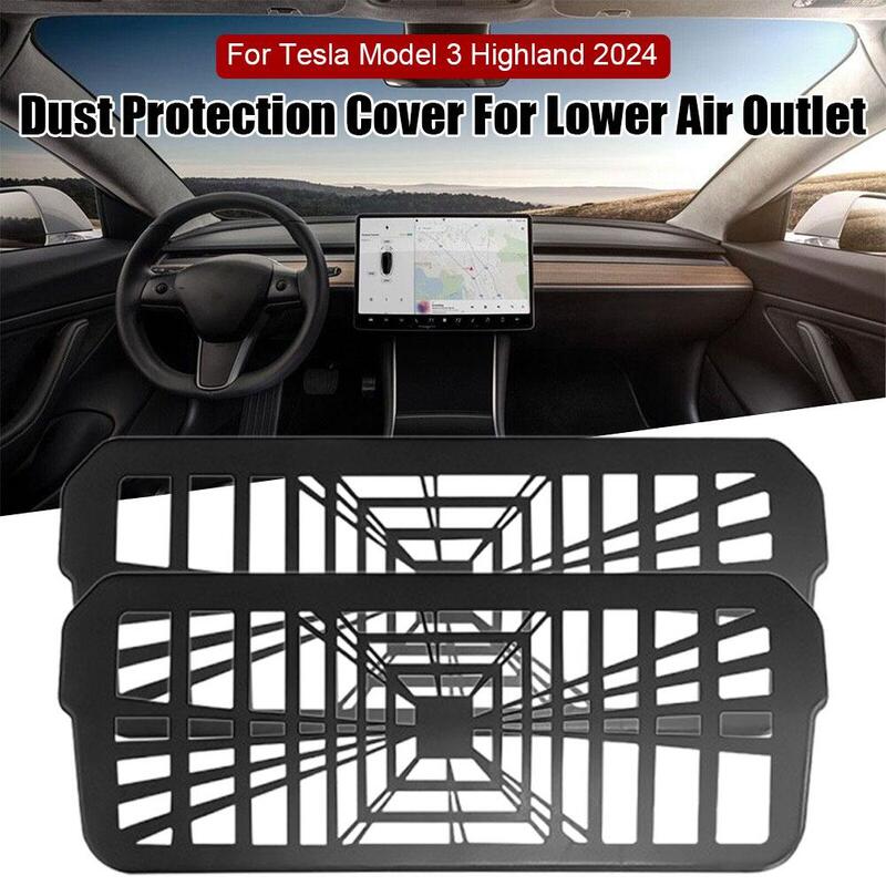 For 2024 Highland Under Seat Rear Air Vent Protect Cover Antiblocking Backseat Outlet Grille Protector Accessories