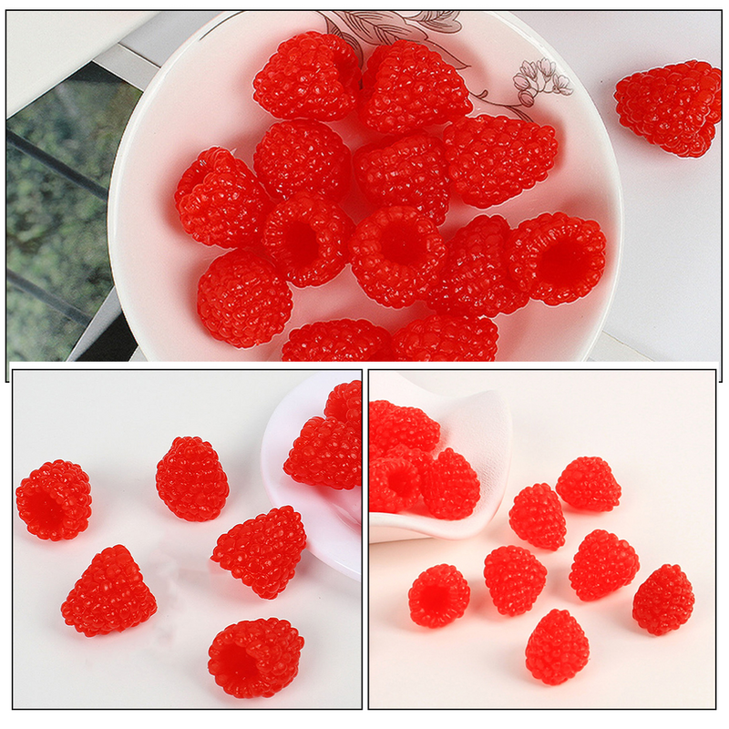 Raspberries beri buah buatan tiruan seperti hidup Model dekorasi berbentuk Raspberry