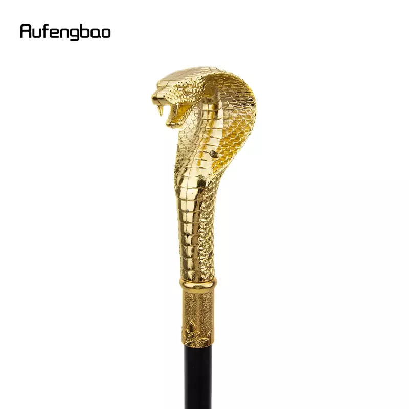 Gouden luxe slangenhandvat mode wandelstok voor feest decoratieve wandelstok elegante crosier knop wandelstok 93cm