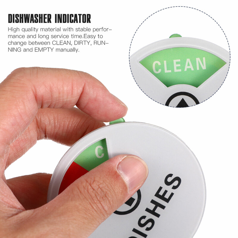 Sign Dishwasher Clean Magnet Dirty Indicator Washer Dish Kitchen Stickers Reversible Plate Necessities Cleaning Dishes Machine