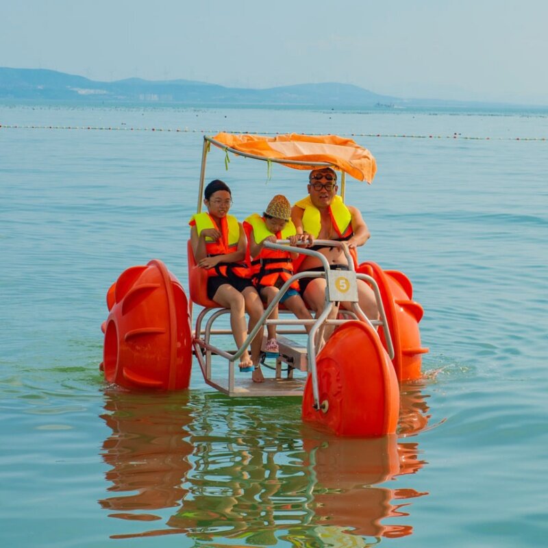 Pédales de parc aquatique à 3 roues, support de pédales de vélo d'eau, bateau à vendre