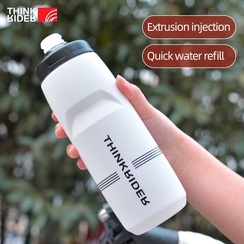 ThinkRider-botella de agua para bicicleta de montaña y carretera, accesorio portátil de plástico para deportes al aire libre, gran capacidad