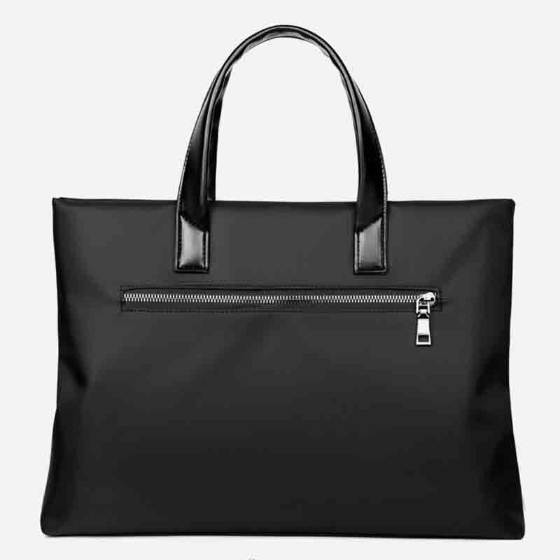 Мужской портативный портфель, новинка 2023, повседневная горизонтальная однотонная мужская сумка на молнии, мужская сумка для бизнес-конференций, T139