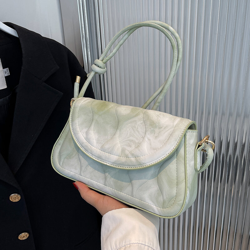 Кожаный рюкзак для женщин, коллекция весна-лето 2022 года, Женская литературная сумка на одно плечо, модная женская сумка через плечо с дизайн...