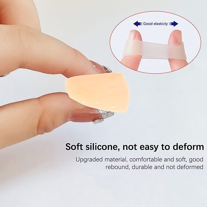 10Pcs Silicone Toe Caps Protectors Anti-Friction Breathable Toe Covers Prevents Blisters Bunion Corrector Foot Care Pedicure Too