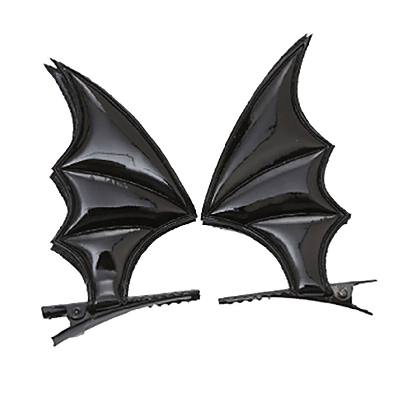 Halloween Bat Wings Shape Hairpin Gothic Kids Female Clip Headdress Punk Hairband For Haunted House Party Head Decoration
