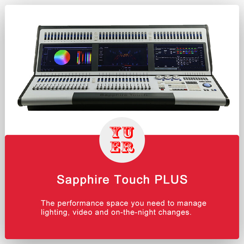 Sapphire Touch Plus Controller Stage Lighting Pearl Controller DMX512 Tiger Touch Console v11 with Flycase Light Show Disco