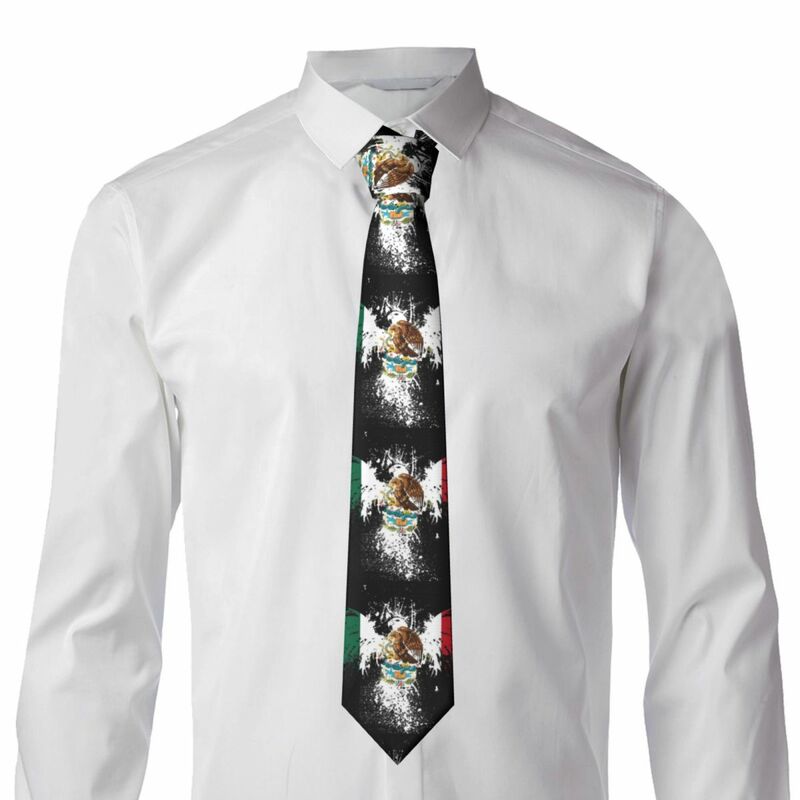 Мужской галстук тонкий Мексиканский Флаг Орел галстук модный галстук свободный стиль мужской галстук для свадьбы