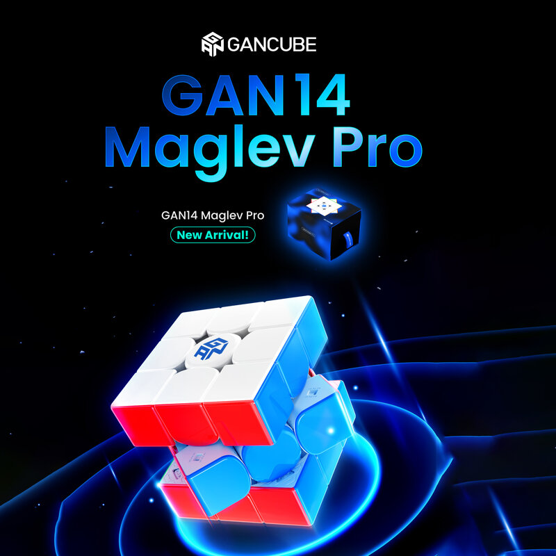 Gan 14 Maglev Pro UV 3X3 kubus ajaib magnetik, mainan Fidget profesional Gan 14 M Pro UV kubus cepat tanpa stiker Puzzle