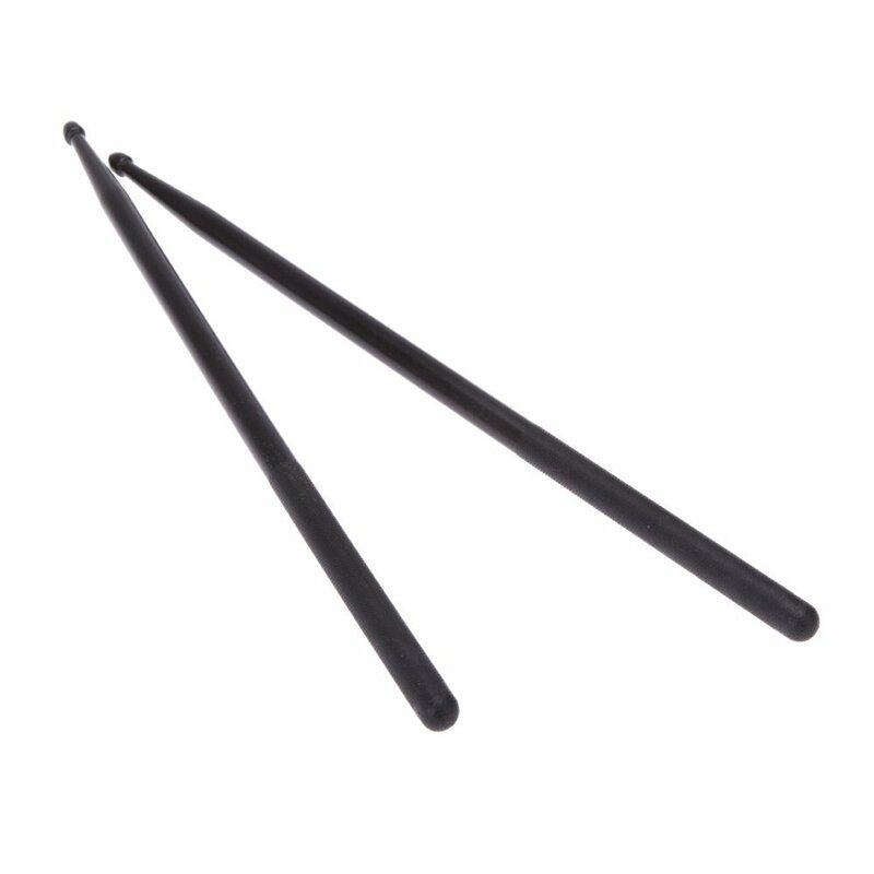 Paar 5a Drumsticks Nylon Stick Voor Drumstel Lichtgewicht Professioneel Zwart