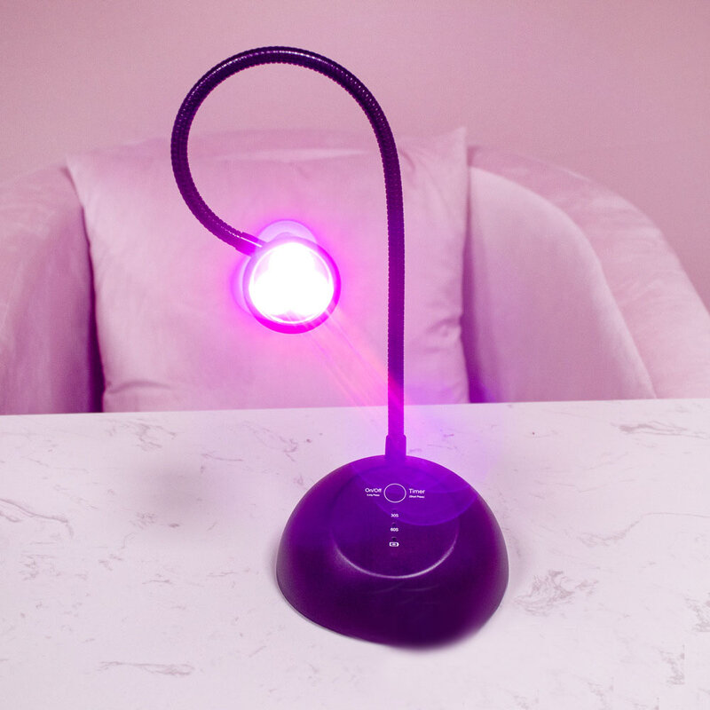 Mini lámpara de uñas de escritorio portátil con Clip, UV Máquina secadora de luz LED, lámpara de curado de esmalte de uñas, 18W
