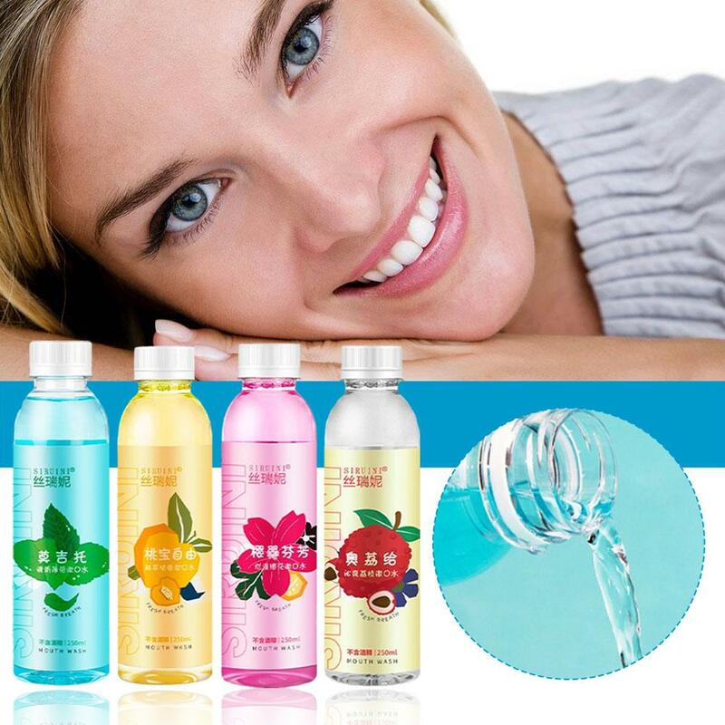 Portátil Fresh and Clean Boca Higiene, Bochechos Probióticos, Fruit Breath Freshener, Respiração Odor Remover Odor, K0K2, 1PC, 250ml