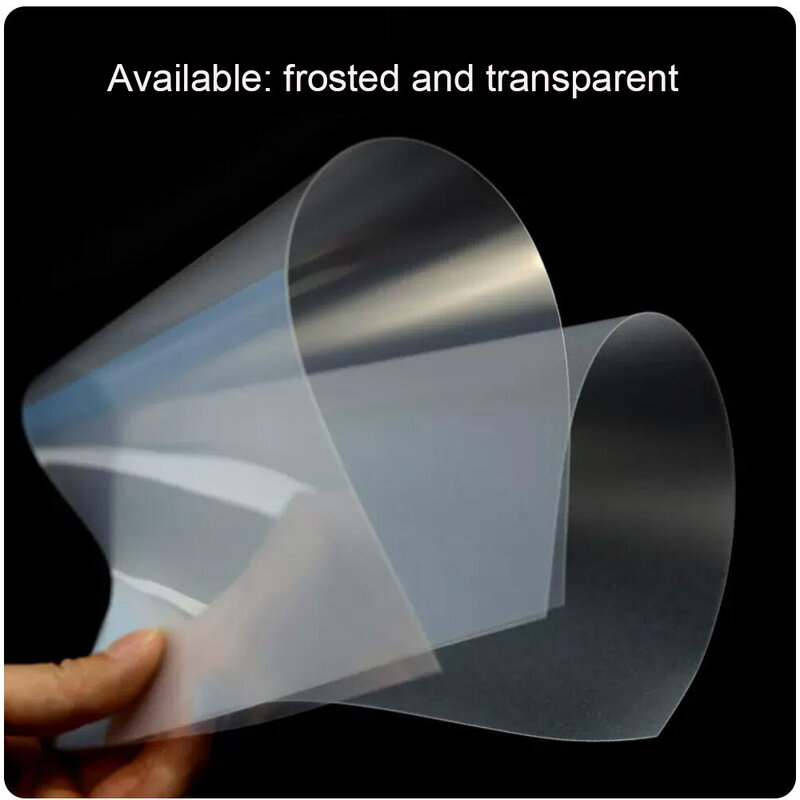 50 Stuks 0.2Mm Verdikte Plastic Envelop Bieddocument Transparante Film A4 217X290Mm Vorst Pvc Binding Cover Papier