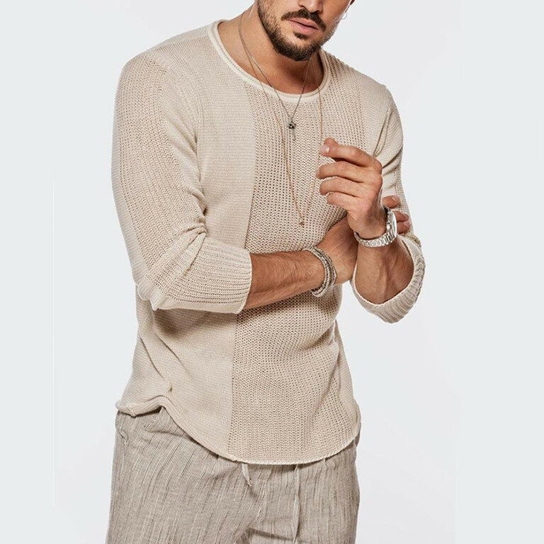 MRMT 2024 Brand New Men's Sweater Men's Crewneck Hollow Knit Top Casual Sweater Tops For Male Man's Sweaters
